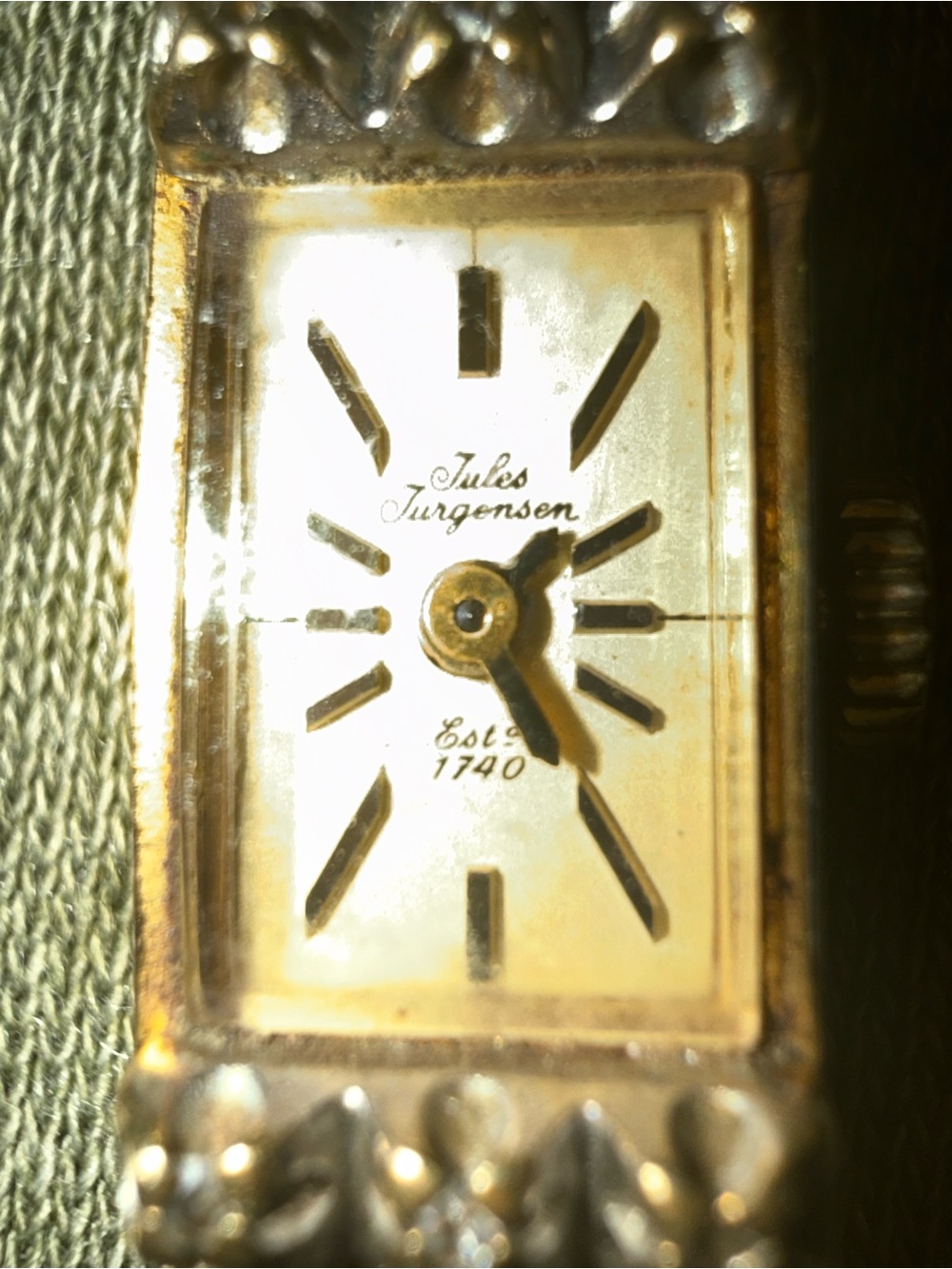 Vintage Diamond and 10k gold filled Jules Jürgensen Ladies Cocktail Watch